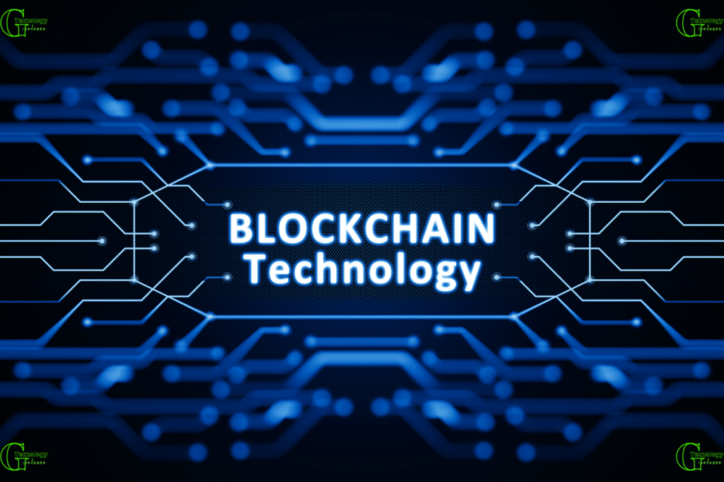 Diagrama simples do funcionamento de uma blockchain, mostrando como os blocos se conectam."