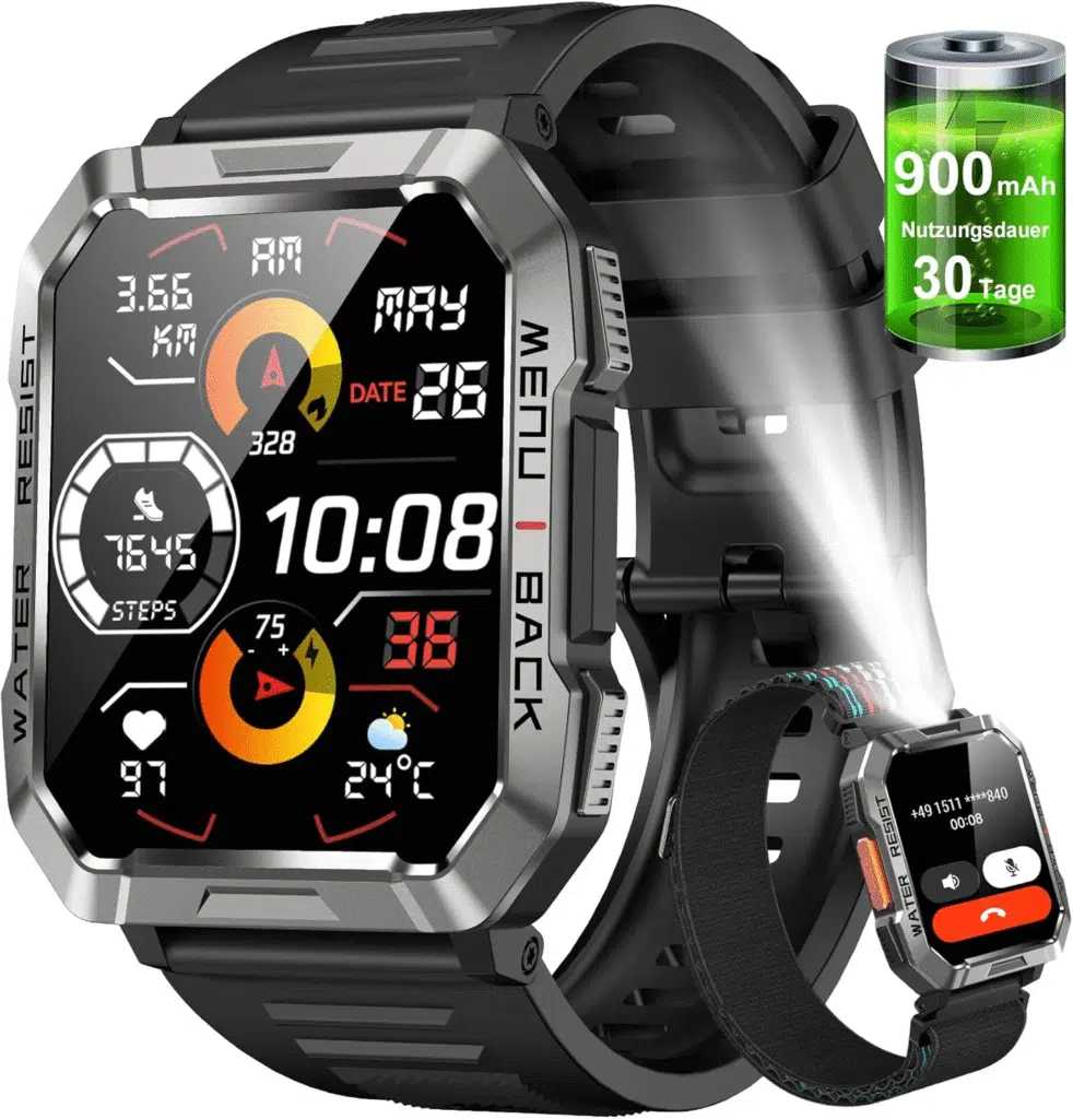 Smartwatch Militar Masculino